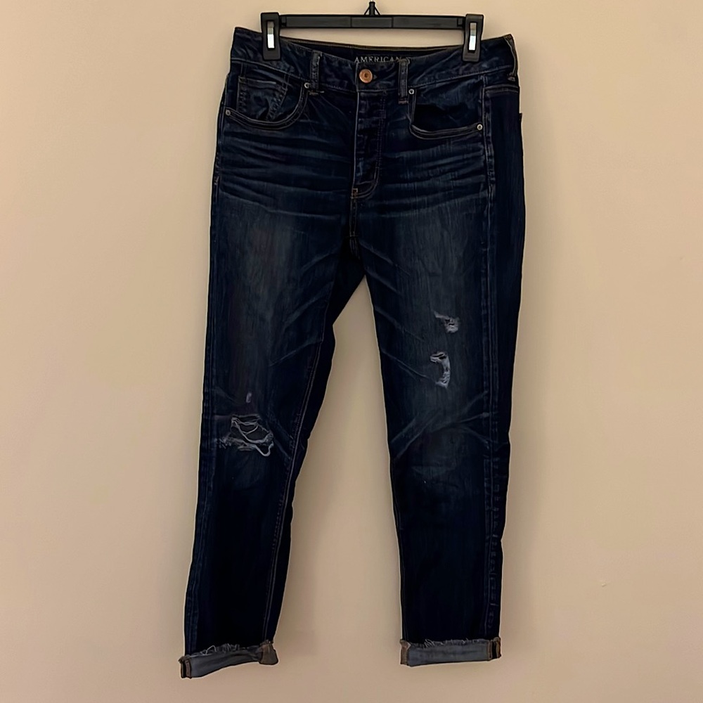 AEO Tomgirl super stretch ripped jeans | Size 4
